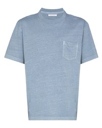 T-shirt girocollo azzurra di John Elliott