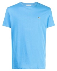 T-shirt girocollo azzurra di Lacoste