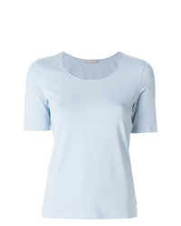 T-shirt girocollo azzurra di Le Tricot Perugia