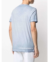T-shirt girocollo azzurra di Dondup