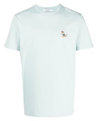 T-shirt girocollo azzurra di MAISON KITSUNÉ