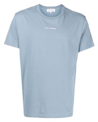 T-shirt girocollo azzurra di Maison Labiche
