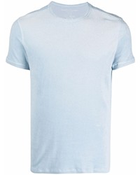 T-shirt girocollo azzurra di Majestic Filatures