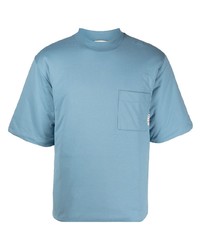 T-shirt girocollo azzurra di Marni
