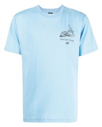 T-shirt girocollo azzurra di New Balance
