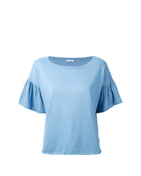 T-shirt girocollo azzurra di P.A.R.O.S.H.