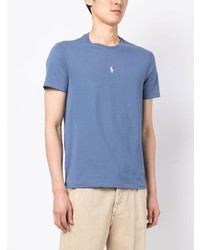 T-shirt girocollo azzurra di Polo Ralph Lauren