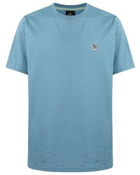 T-shirt girocollo azzurra di PS Paul Smith