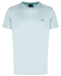 T-shirt girocollo azzurra di PS Paul Smith