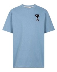 T-shirt girocollo azzurra di Puma