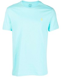 T-shirt girocollo azzurra di Ralph Lauren Collection