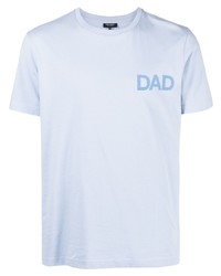 T-shirt girocollo azzurra di Ron Dorff