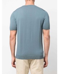 T-shirt girocollo azzurra di Nuur
