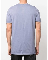 T-shirt girocollo azzurra di Rick Owens DRKSHDW