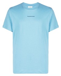 T-shirt girocollo azzurra di Sandro Paris