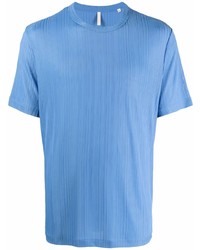 T-shirt girocollo azzurra di Sunflower