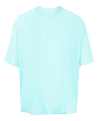T-shirt girocollo azzurra di Sunnei