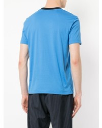 T-shirt girocollo azzurra di CK Calvin Klein