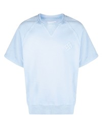 T-shirt girocollo azzurra di Tagliatore