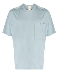 T-shirt girocollo azzurra di Ten C