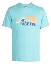 T-shirt girocollo azzurra di The North Face