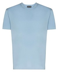 T-shirt girocollo azzurra di Tom Ford