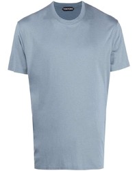T-shirt girocollo azzurra di Tom Ford