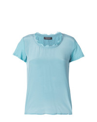 T-shirt girocollo azzurra di Twin-Set