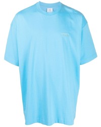 T-shirt girocollo azzurra di Vetements