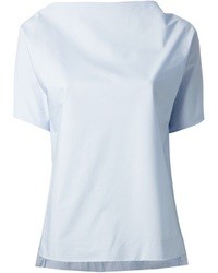 T-shirt girocollo azzurra di Vionnet