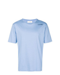 T-shirt girocollo azzurra di Wales Bonner