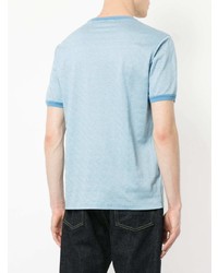 T-shirt girocollo azzurra di Cerruti 1881