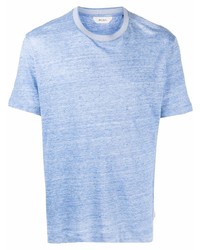 T-shirt girocollo azzurra di Z Zegna