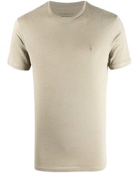 T-shirt girocollo beige di AllSaints