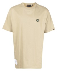 T-shirt girocollo beige di Alpha Industries