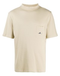 T-shirt girocollo beige di Anglozine