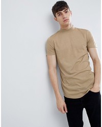 T-shirt girocollo beige di ASOS DESIGN