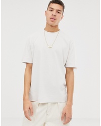 T-shirt girocollo beige di ASOS WHITE