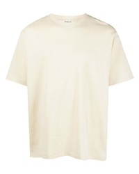 T-shirt girocollo beige di Auralee