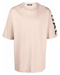 T-shirt girocollo beige di Balmain