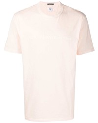 T-shirt girocollo beige di C.P. Company