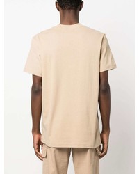 T-shirt girocollo beige di Calvin Klein Jeans