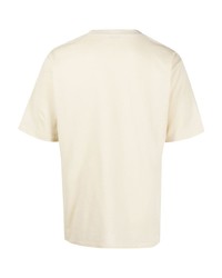 T-shirt girocollo beige di Auralee