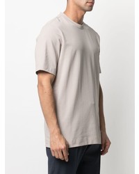 T-shirt girocollo beige di Z Zegna
