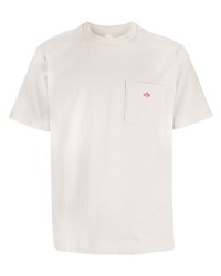 T-shirt girocollo beige di Danton