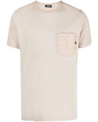 T-shirt girocollo beige di Dondup