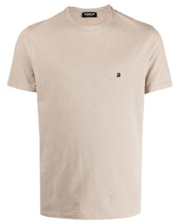 T-shirt girocollo beige di Dondup