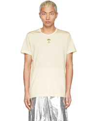 T-shirt girocollo beige di Doublet