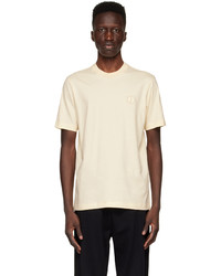 T-shirt girocollo beige di Dunhill
