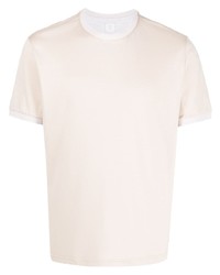 T-shirt girocollo beige di Eleventy